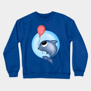 Dolphin with a balloon Crewneck Sweatshirt